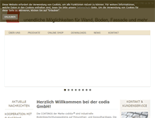 Tablet Screenshot of codis-gmbh.de